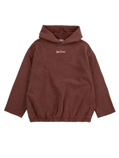 Bobo Choses Mini Hoodie For Boys In Brown