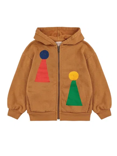 Bobo Choses Mini Logo Sweatshirt For Boys In Brown