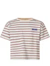 Bobo Choses Mini Striped T-shirt In Light Blue