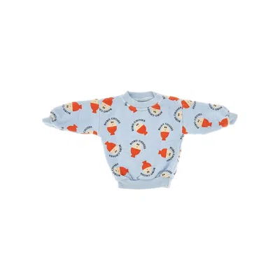 Bobo Choses 'morning Egg' Crewneck Sweatshirt Kids In Blue