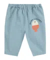 Bobo Choses Cotton Denim Pants In Blue