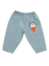 Bobo Choses 'morning Egg' Light Denim Pants Kids In Light Blue