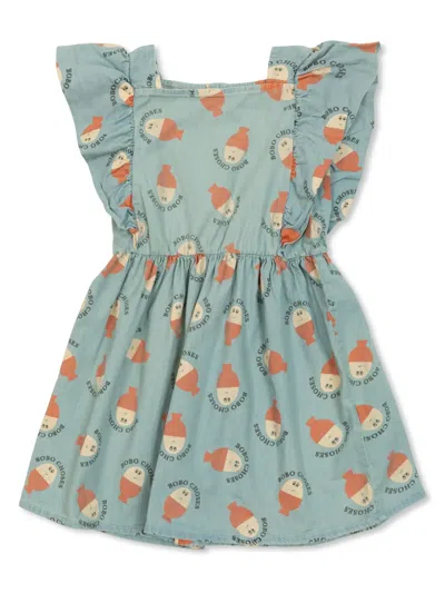 Bobo Choses Kids' Morning Egg Dress In Blue