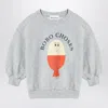 Bobo Choses Morning Egg Gray Sweatshirt In Grey