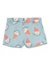Bobo Choses Morning Egg Shorts In Blue