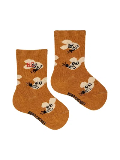 Bobo Choses Mouse All Over Long Socks In Multicolor