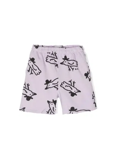Bobo Choses Kids' Mr Birdie All Over Bermuda Shorts In Multi