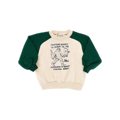 Bobo Choses Kids' Mr. Footish Print Sweatshirt In Green