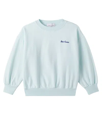 Bobo Choses Kids' Mr. Pickles Cotton Jersey Sweatshirt In Blue