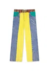 Bobo Choses Multicolor Jeans For Kids With Logo In Multicolor