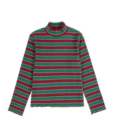 Bobo Choses Kids' Multicolor Striped Turtleneck T-shirt