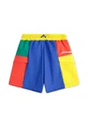Bobo Choses Multicolor Swim Shorts For Boy With Logo In Multicolor