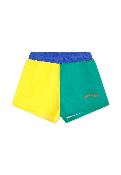 BOBO CHOSES MULTICOLOR SWIM SHORTS FOR BOY WITH LOGO