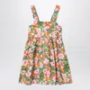 Bobo Choses Multicolored Floral Patterned Dress In Green