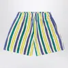 Bobo Choses Striped Cotton Terry Shorts In Multicolor