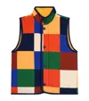 Bobo Choses Multicoloured Tiles Reversible Gilet In Multi