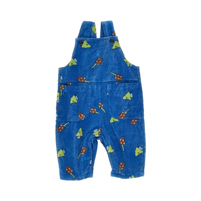 Bobo Choses Kids' Mush Monster Duo Corduroy Overalls In Blue