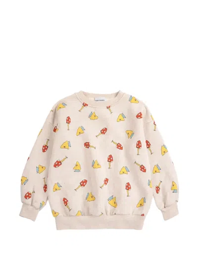 Bobo Choses Kids' Mush Monster-print Sweatshirt In Neutrals