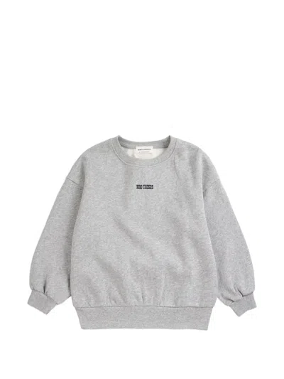 Bobo Choses Kids' Mush Moster Duo Graphic-print Sweatshirt In Grey