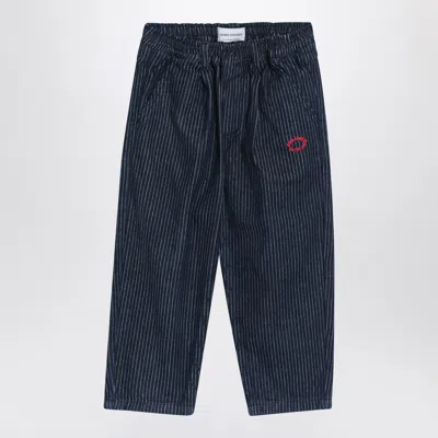 Bobo Choses Navy Blue Striped Jeans