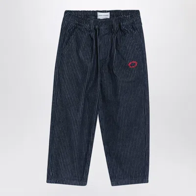 BOBO CHOSES NAVY BLUE STRIPED JEANS