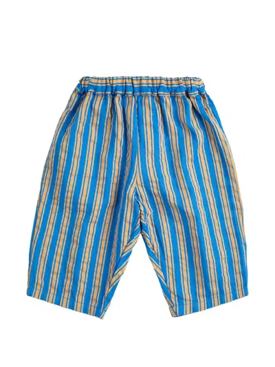 Bobo Choses Babies' New Hairline Striped Trousers In Blue