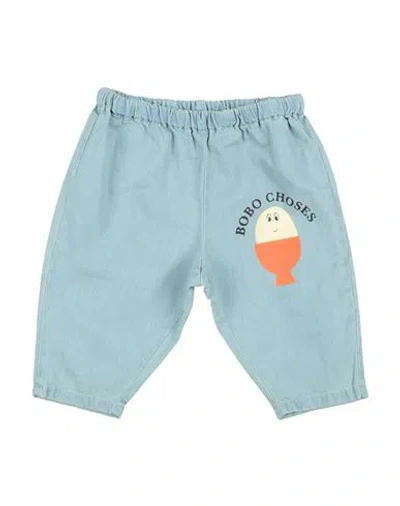 Bobo Choses Babies'  Newborn Boy Pants Light Blue Size 3 Cotton