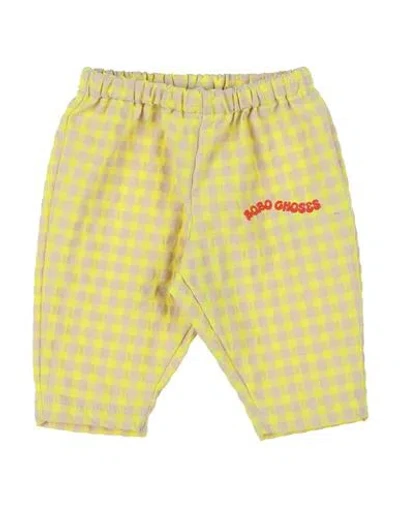Bobo Choses Babies'  Newborn Boy Pants Lime Green Size 3 Cotton, Recycled Polyester
