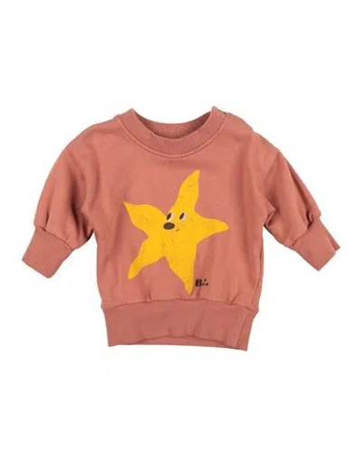 Bobo Choses Babies'  Newborn Boy Sweatshirt Light Brown Size 3 Cotton