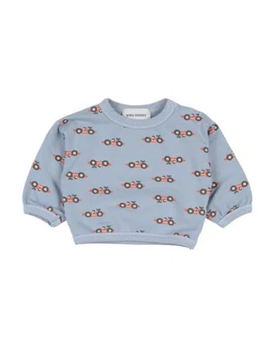 Bobo Choses Babies'  Newborn Boy Sweatshirt Slate Blue Size 3 Organic Cotton, Elastane
