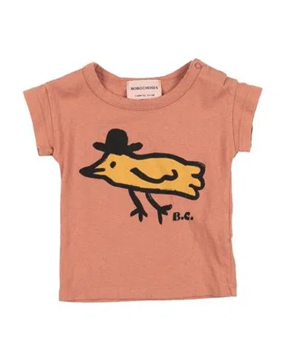 Bobo Choses Babies'  Newborn Boy T-shirt Light Brown Size 3 Organic Cotton