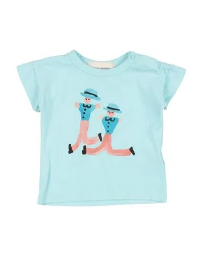 Bobo Choses Babies'  Newborn Boy T-shirt Sky Blue Size 3 Organic Cotton