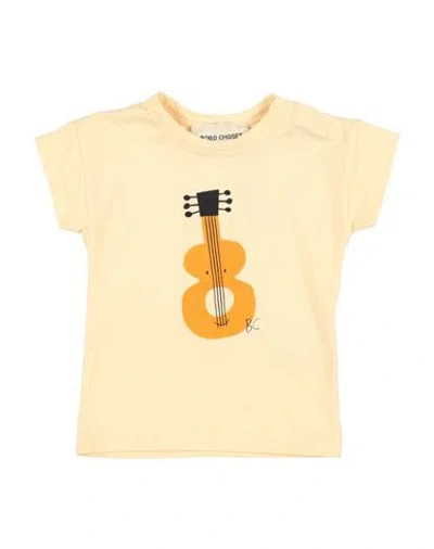 Bobo Choses Babies' Guitar-print Cotton T-shirt In Yellow