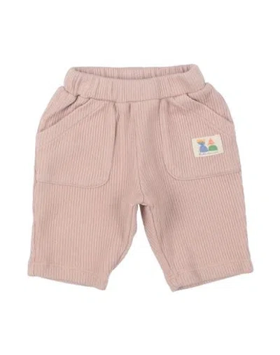 Bobo Choses Babies'  Newborn Girl Pants Pastel Pink Size 3 Organic Cotton, Elastane