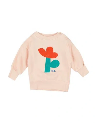 Bobo Choses Babies'  Newborn Girl Sweatshirt Blush Size 3 Organic Cotton In Pink