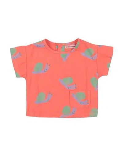 Bobo Choses Babies'  Newborn Girl T-shirt Coral Size 3 Organic Cotton In Blue