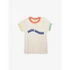 Bobo Choses Ribbed Short-sleeve Stretch-cotton T-shirt 12-24 In Offwhite