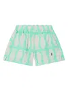 Bobo Choses Organic Cototn Shorts In Green