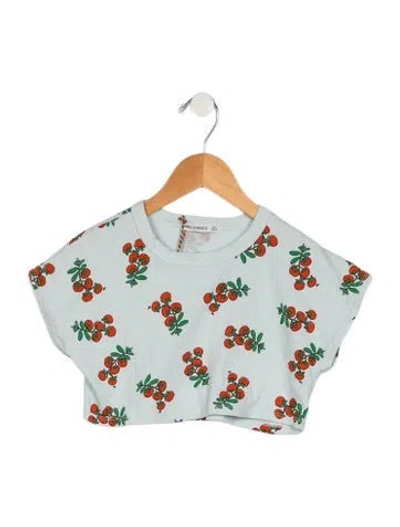 Pre-owned Bobo Choses Babies' Organic Cotton Blue And Multicolor Patterned Casual Short Sleeve T-shirt