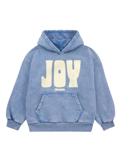 Bobo Choses Kids' Organic Cotton Hoodie In Blue