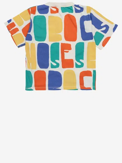 Bobo Choses Organic Cotton Logo Print T-shirt In Multi