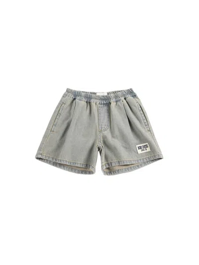 Bobo Choses Organic Cotton Mini Bermuda Shorts For Boys In Grey
