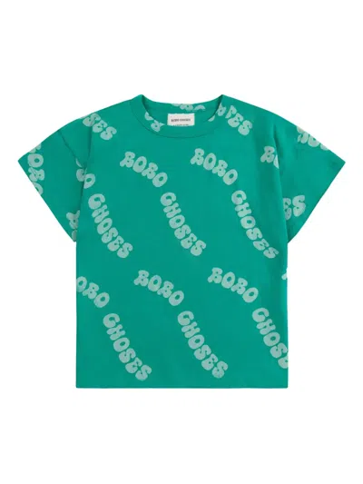 Bobo Choses Kids' Organic Cotton T-shirt In Green