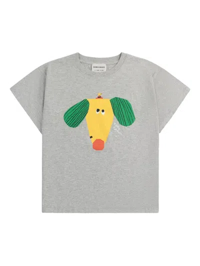 Bobo Choses T-shirt Happy Dog Gray In Grey