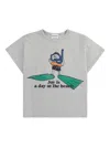 Bobo Choses A Day At The Beach Cotton Jersey T-shirt In Grey