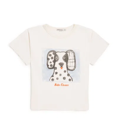 Bobo Choses Kids' Organic Cotton Van Dog Print T-shirt In White