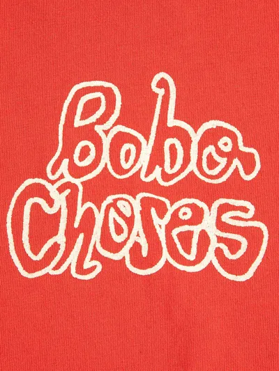Bobo Choses Organic Cotton With Logo Print T-shirt In Orange
