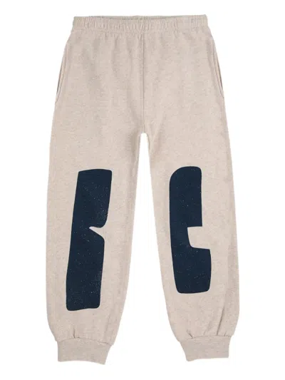 Bobo Choses Kids' Panelled Drawstring Trousers In Neutral