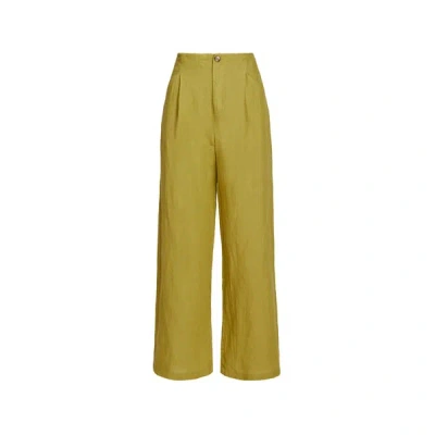 Bobo Choses Pantalon En Lin Et Coton In Green