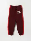 Bobo Choses Burgundy Trousers For Kids With Logo In Rot